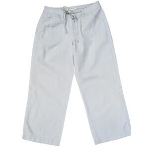 Jones New York Wide Leg Crop Pants Linen 4